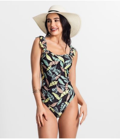 Body Maiô Cavado Com Bojo Uni Femme Verde
