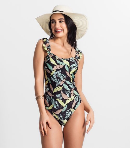 Body Maiô Cavado Com Bojo Uni Femme Verde
