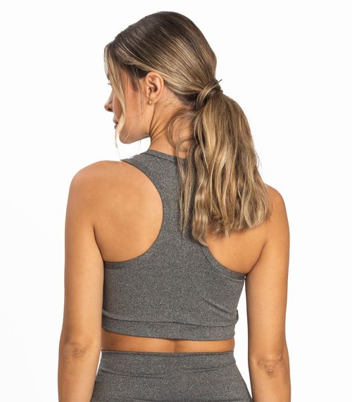 Top Feminino Liso FTK Cinza