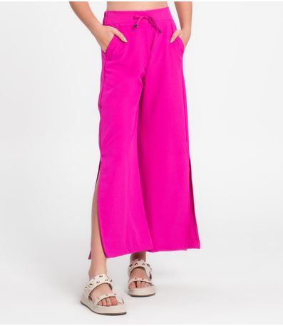 Calça Juvenil Feminina Em Crepe Light Minty Rosa