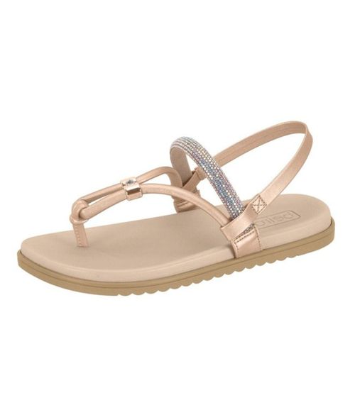 Sandalia De Dedo Feminina Flat Beira Rio Bege