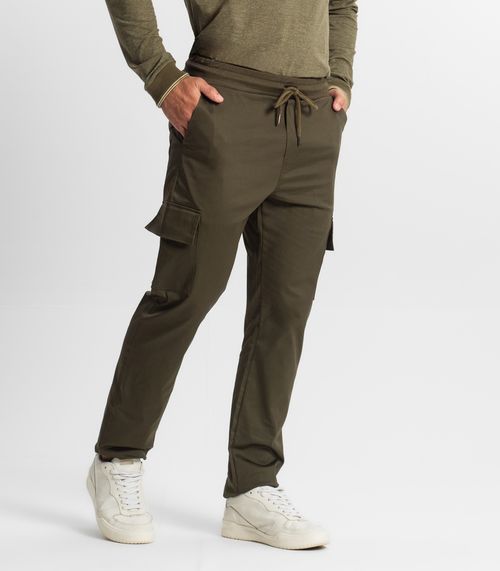 Calça Masculina Em Sarja Diametro Verde
