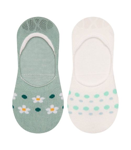 Kit 2 Pares De Meias Invisiveis Cia Da Meia Verde