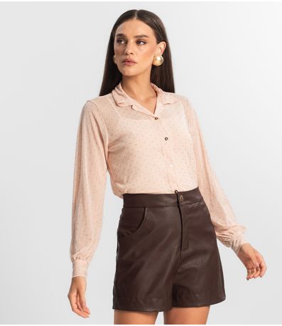 Conjunto De Camisa Tule Com Top Endless Rosa