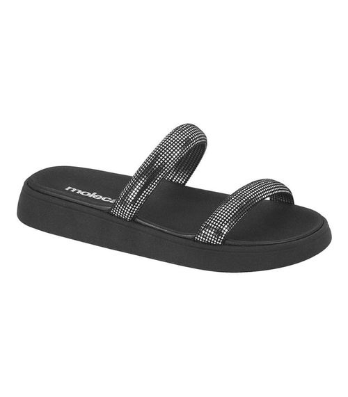 Sandália Feminina Moleca Com Tiras Preto