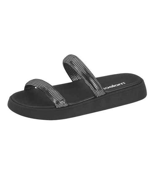 Sandália Feminina Moleca Com Tiras Preto
