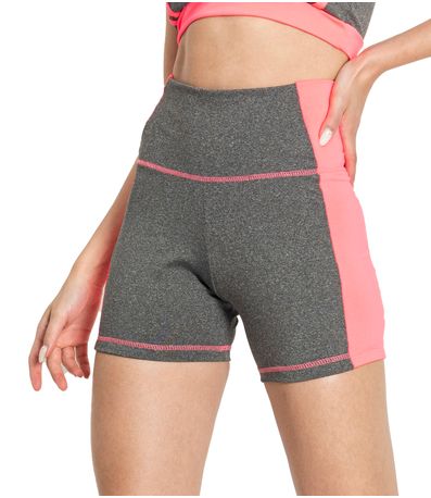 Bermuda Feminina Listras FTK Fitness Cinza