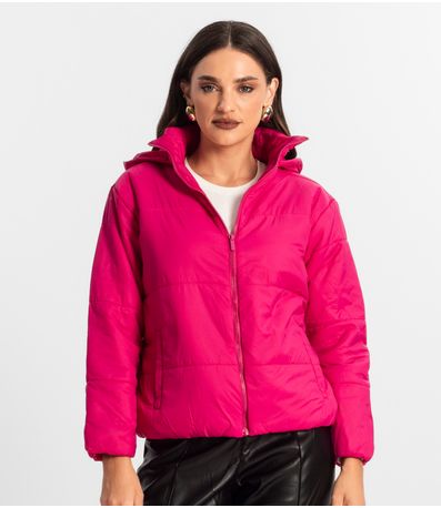 Jaqueta Feminina Com Capuz Endless Rosa