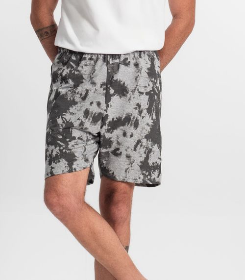 Bermuda Masculina Estampada Rovitex Cinza