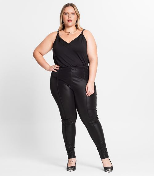 Legging Feminina Plus Size Secret Glam Preto