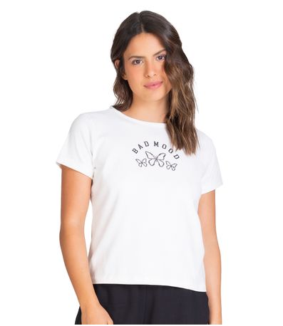 Blusa Feminina Estampada Select Off White