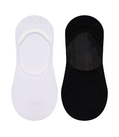 Kit 2 Pares De Meias Invisiveis Cia Da Meia Branco