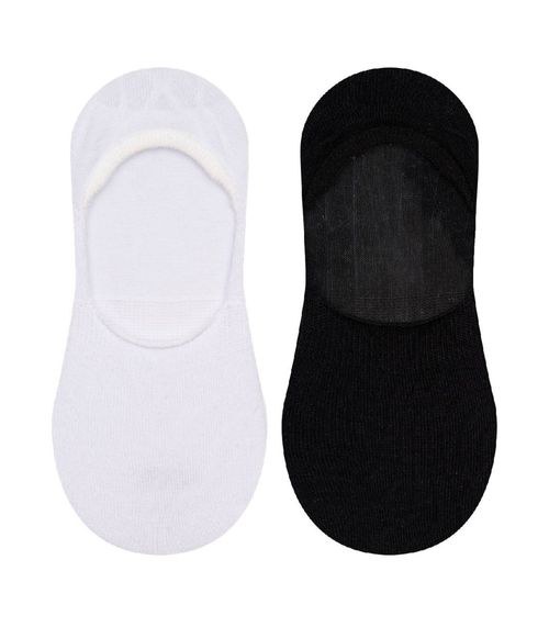 Kit 2 Pares De Meias Invisiveis Cia Da Meia Branco