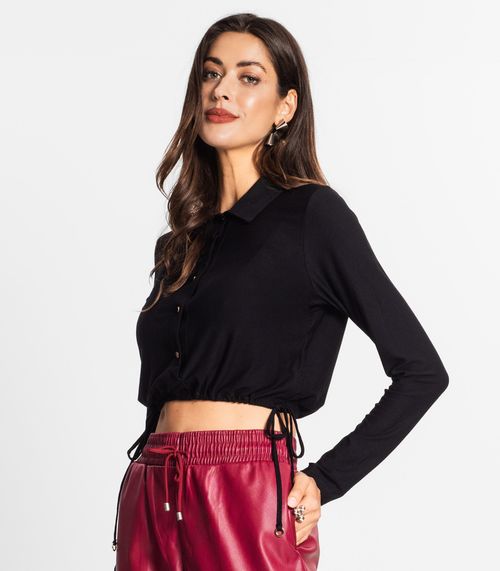 Camisa Manga Longa Feminina Endless Preto