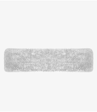 Tapete Passadeira Felpudo 50cmx 200cm Infinita Cor Branco