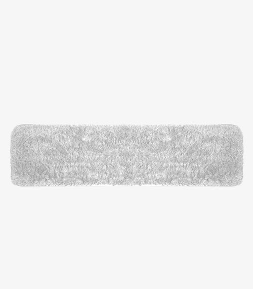 Tapete Passadeira Felpudo 50cmx 200cm Infinita Cor Branco