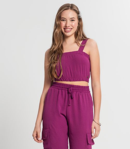 Top Juvenil Feminino Minty Roxo