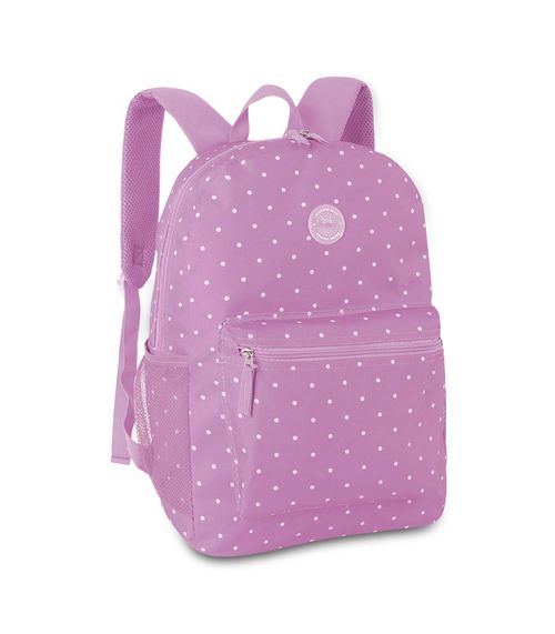 Mochila Feminina Escolar Estampada Clio Roxo