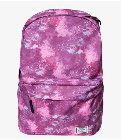 Mochila Escolar Estampada Yins Roxo