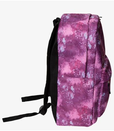 Mochila Escolar Estampada Yins Roxo