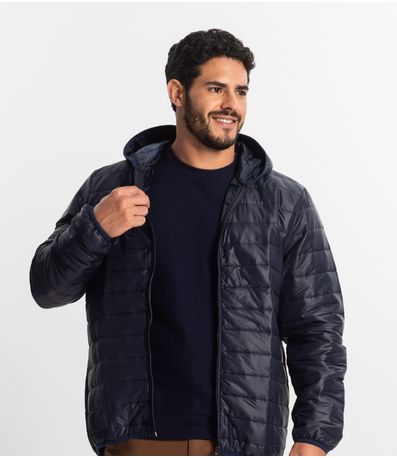 Jaqueta Masculina Microfibra Diametro Azul