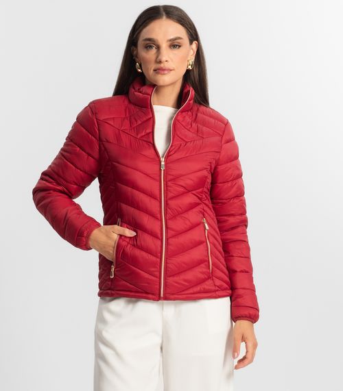 Jaqueta Puffer Feminina Endless Vermelho