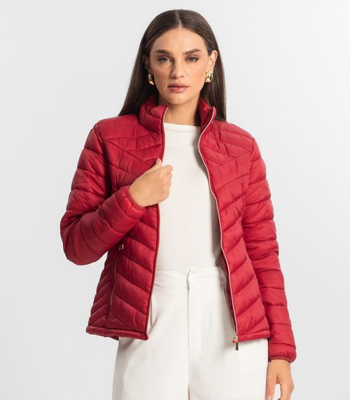 Jaqueta Puffer Feminina Endless Vermelho