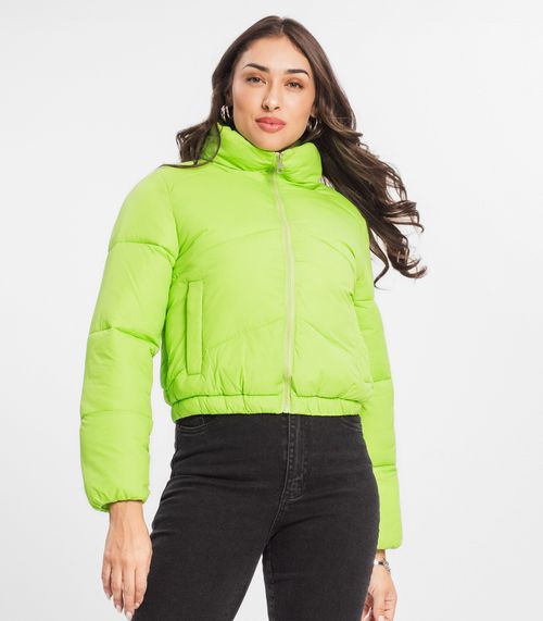 Jaqueta Feminina Puffer Bomber Select Verde