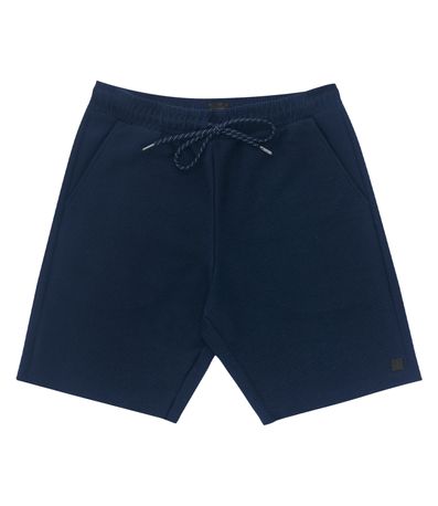 Bermuda Masculina Em Moletinho Diametro Azul