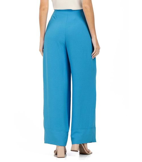 Calça Feminina Pantalona Air Flow Rajado Endless Azul