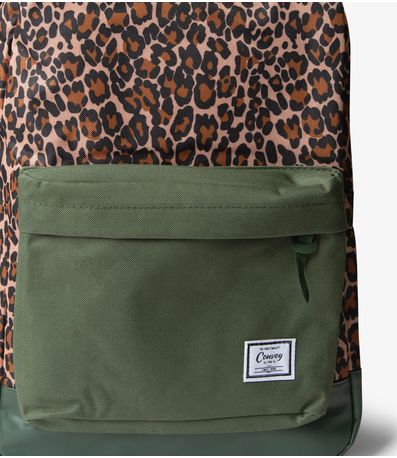 Mochila Escolar Casual Estampa Oncinha Yins Verde