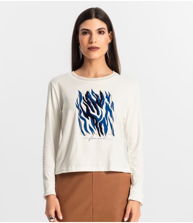 Blusa Manga Longa Endless Bege