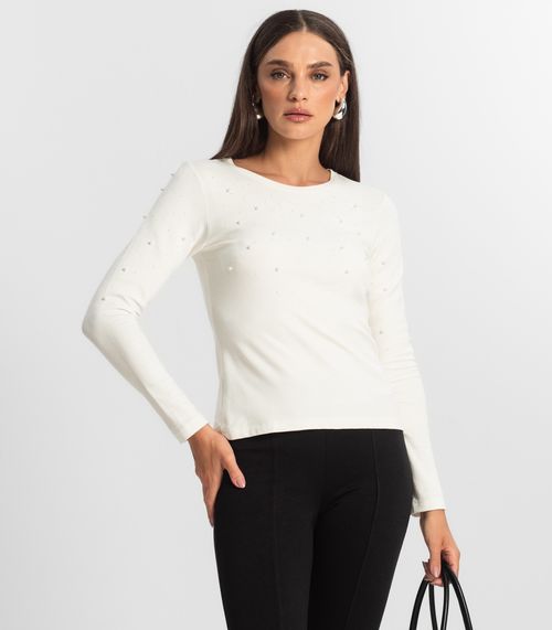 Blusa Feminina Manga Longa Endless Bege