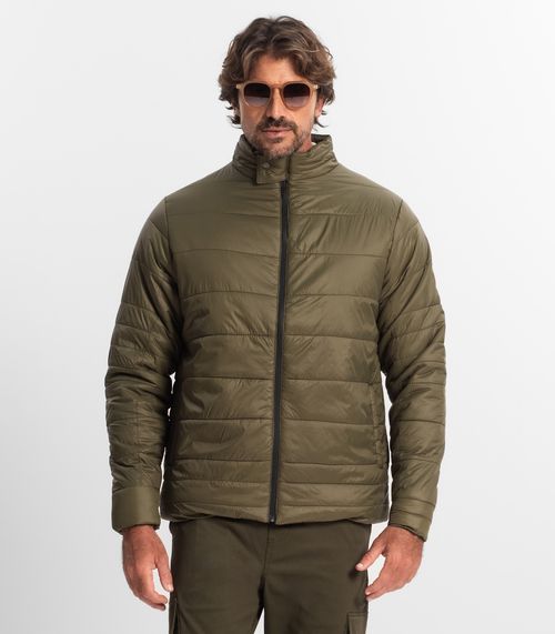 Jaqueta Masculina Em Microfibra Diametro Verde