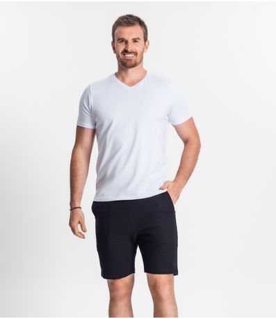 Bermuda Masculina Plus Size Diametro Preto