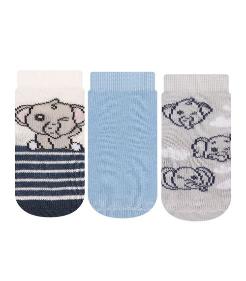 Kit 3 Pares de Meias Soquete Masculina Cia da Meia Azul