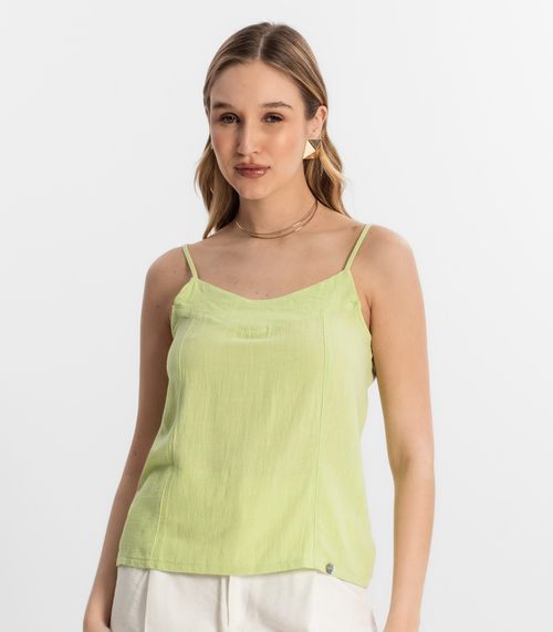 Blusa De Alças Feminina Linho Strong Endless Verde