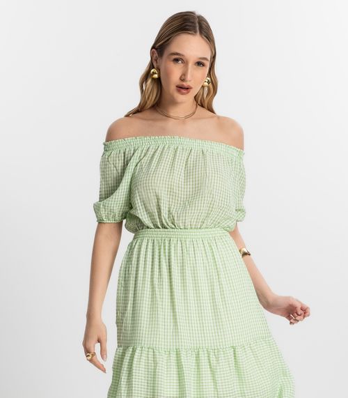 Vestido Longo Em Air Flow Endless Verde