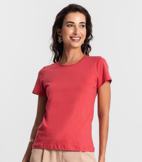 Blusa Feminina Meia Malha 30 Básica KO Vermelho