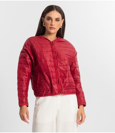 Jaqueta Feminina Microfibra Endless Vermelho