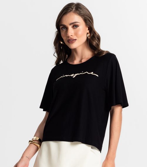 Blusa Feminina Em Visco Tricot Endless Preto