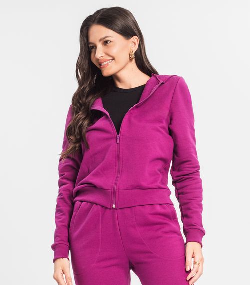 Jaqueta Feminina Com Capuz Endless Roxo