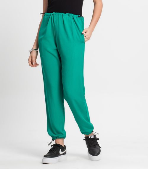Calça Juvenil Feminina Em Sarja Minty Verde