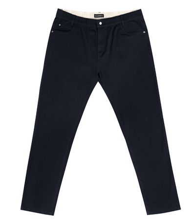 Calça Masculina Plus Size Em Sarja Diametro Preto