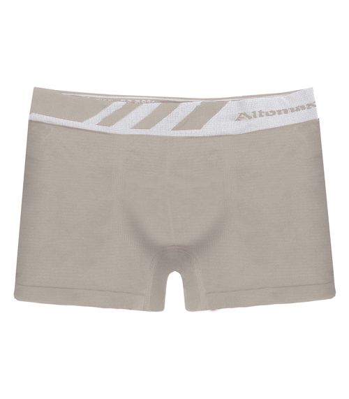 Cueca Boxer Lisa Microfibra Altomax Bege