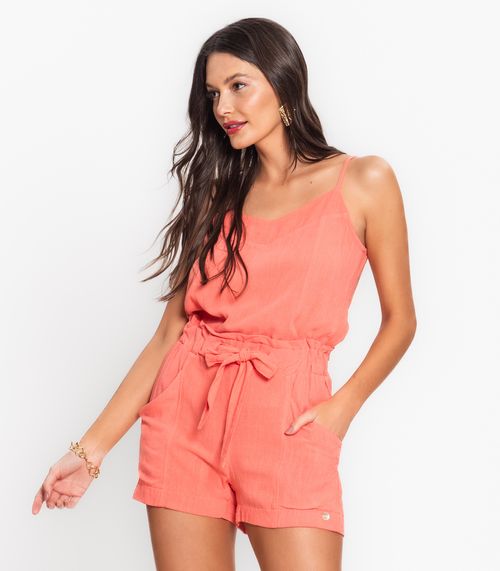 Blusa De Alças Feminina Linho Strong Endless Rosa
