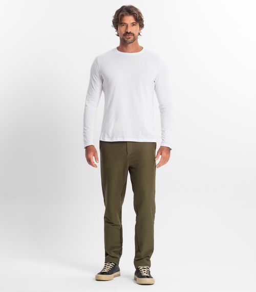 Calça Masculina Em Moletinho Diamentro Verde