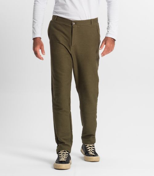 Calça Masculina Em Moletinho Diamentro Verde