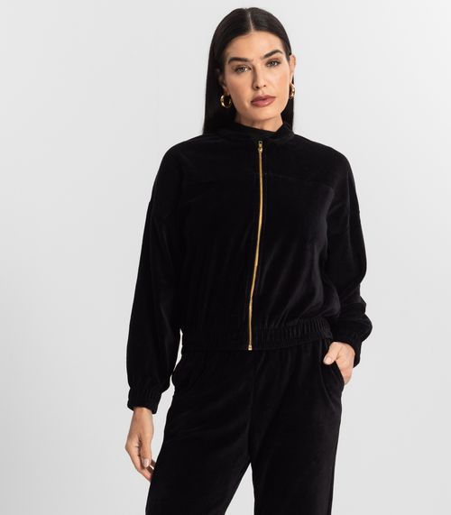 Conjunto Jaqueta com Calça Plush Endless Preto
