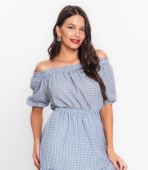 Vestido Longo Em Air Flow Endless Azul